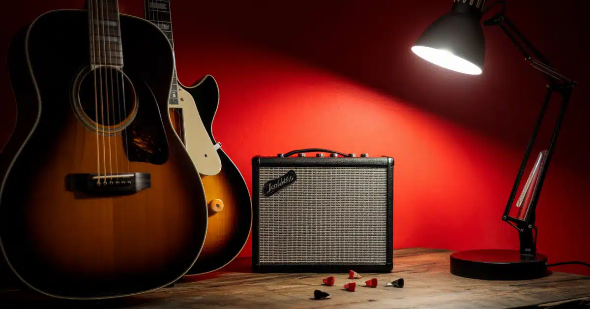 Illustration musicale – Guitare acoustique ou électrique pour débuter : laquelle