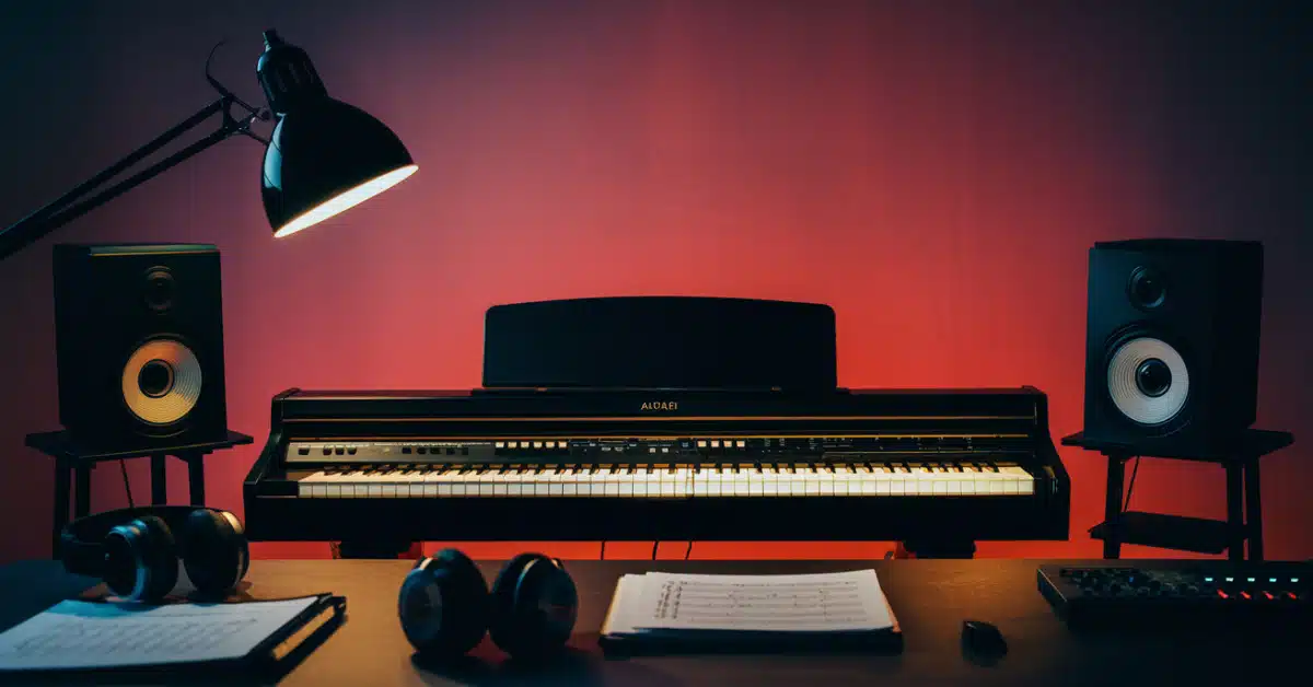 Illustration musicale – Piano numérique débutant : lequel choisir en 2026