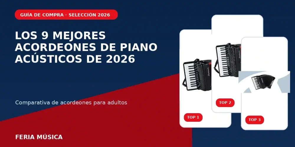Comparativa de los 9 mejores acordeones de piano acústicos de 2026