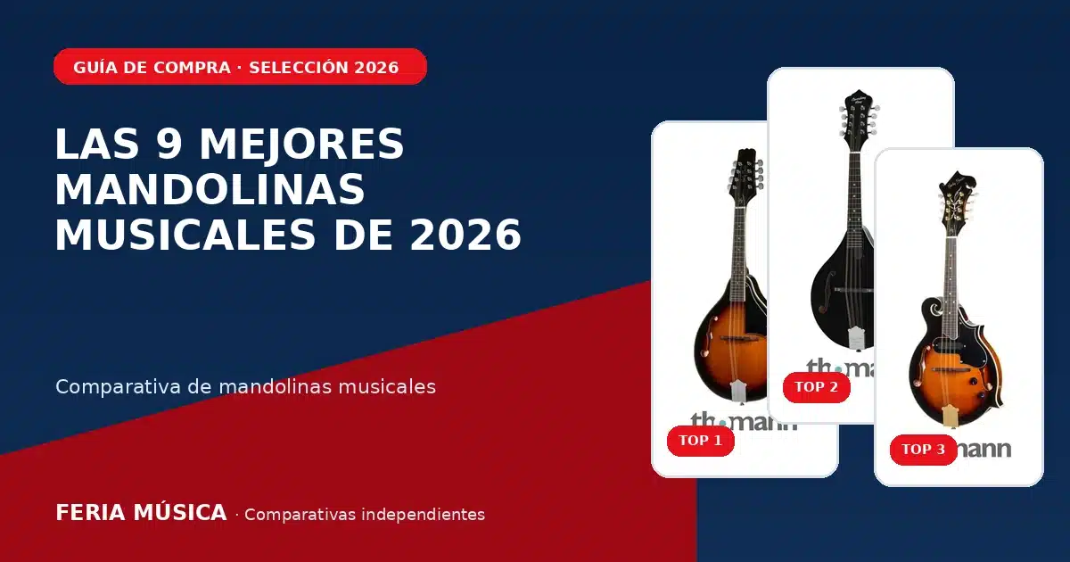 Comparativa de las 9 mejores mandolinas musicales de 2026