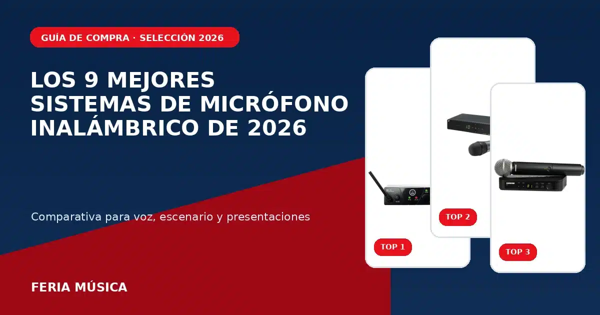 Comparativa de los 9 mejores sistemas de micrófono inalámbrico de 2026