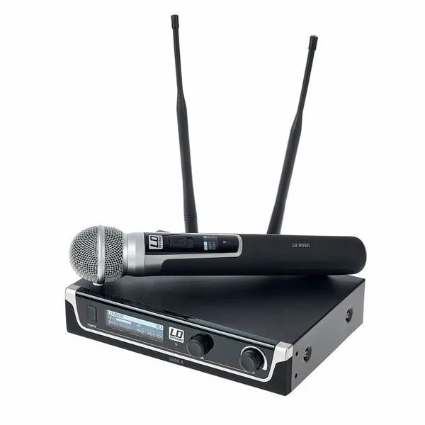 Sistema inalámbrico LD Systems U508 HHD con receptor, estuche y micrófono de mano