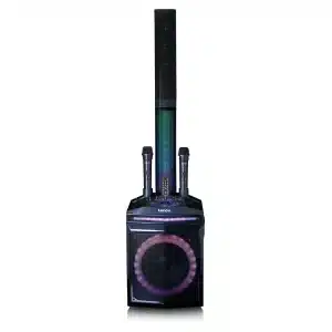 Lenco PA-220BK – enceinte karaoké et accessoires inclus