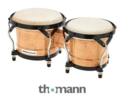 Pareja de bongos Millenium MB202H NT en acabado natural