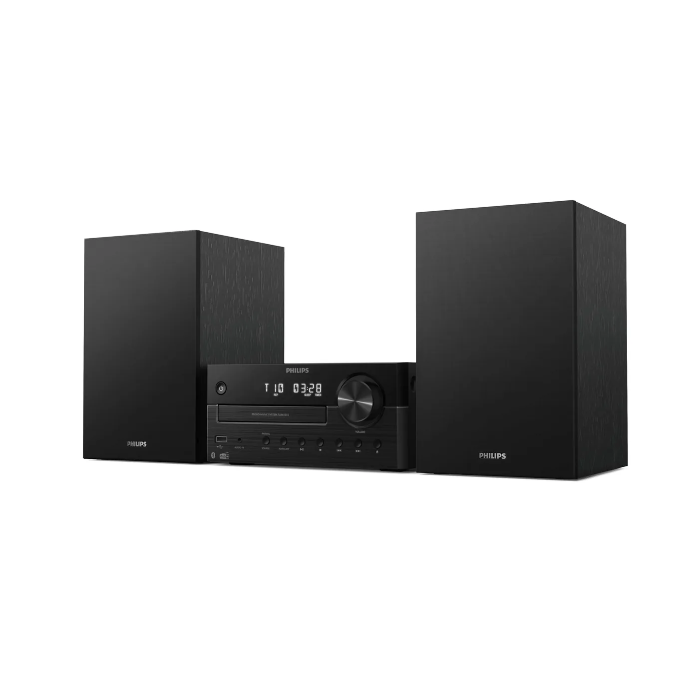 Home 57 Philips TAM4555M2 – microchaîne avec unité centrale et deux enceintes