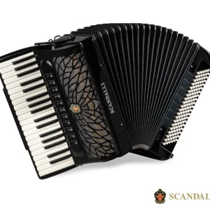 Acordeón de piano acústico profesional Scandalli Air III de 120 bajos