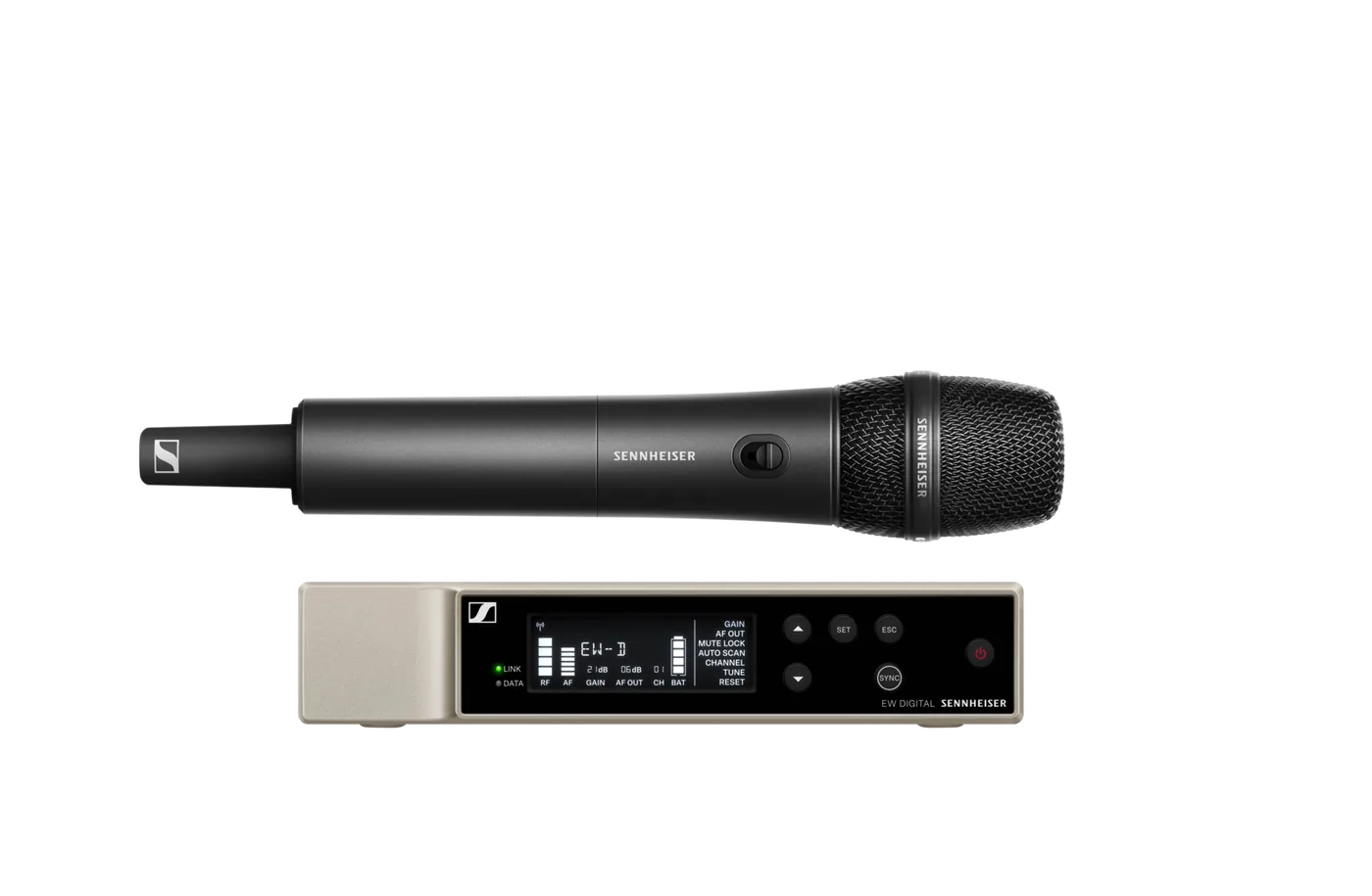 Sistema profesional Sennheiser EW-D 835-S Q1-6 con receptor de rack y micrófono de mano