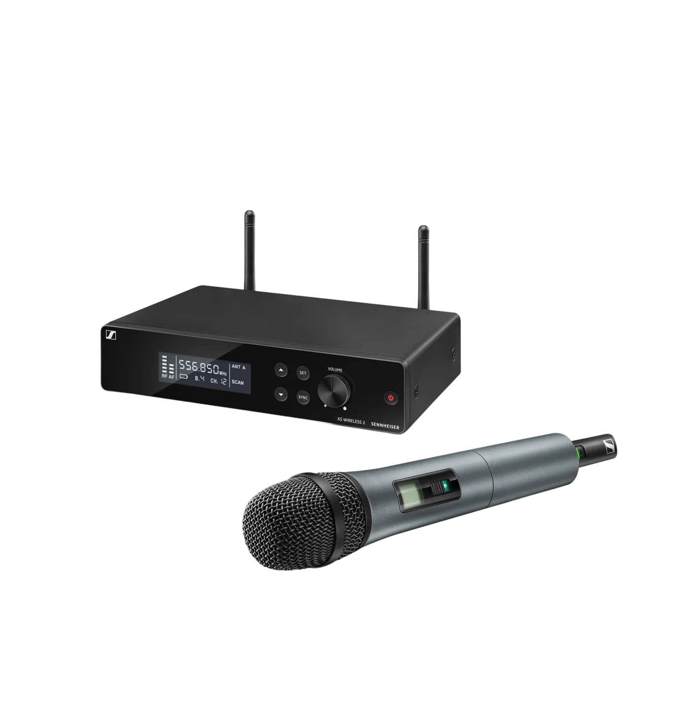 Sistema vocal inalámbrico Sennheiser XSW 2-835 con receptor metálico de rack