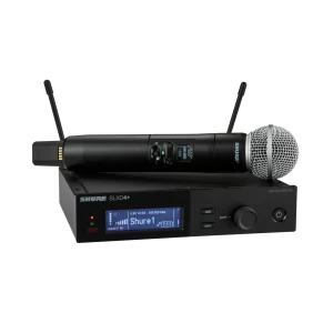 Sistema inalámbrico digital Shure SLXD24+E SM58 G65 de nueva generación 2026