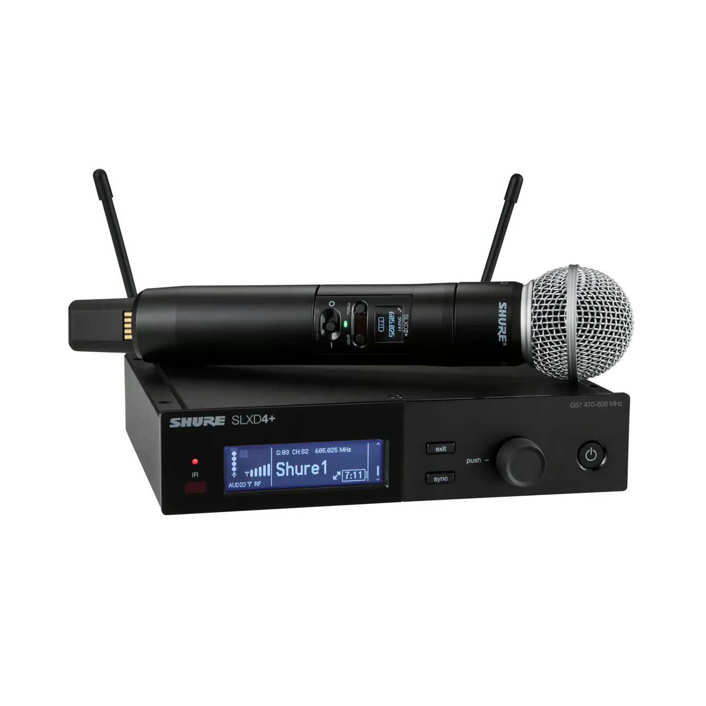 Sistema inalámbrico digital Shure SLXD24+E SM58 G65 de nueva generación 2026