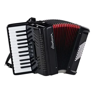 Acordeón de piano acústico Startone Piano Accordion 48 Black MKII negro