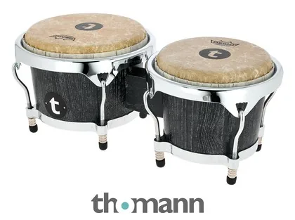 Pareja de bongos Thomann Latin Expert con parches Remo Fiberskyn