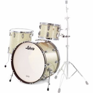 Ludwig Classic Maple Rock Vintage White, batería acústica profesional