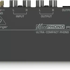Preamplificatore phono Behringer PP400 compatto per testine MM