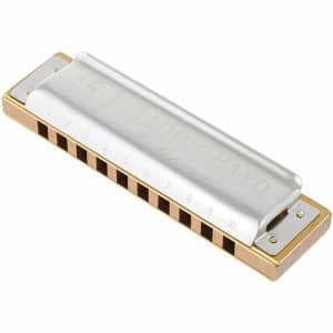 Armónica diatónica Hohner Marine Band Classic C en Do mayor, peine de madera de peral con cubiertas curvadas