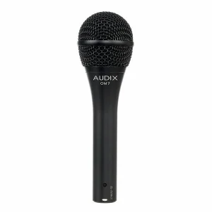 Micrófono dinámico Audix OM7 hipercardioide para voz principal en directo, en negro