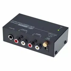 Préampli phono Behringer PP400 compact avec connectique RCA