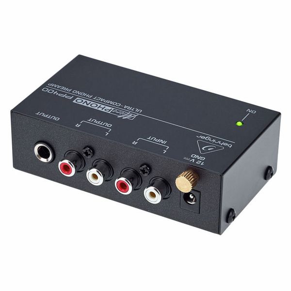 Home 59 Préampli phono Behringer PP400 compact avec connectique RCA
