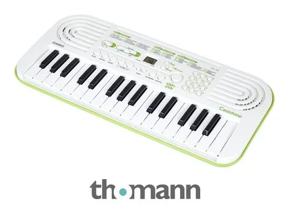 Home 59 Teclado Casio SA-50 de 32 miniteclas en blanco y verde lima
