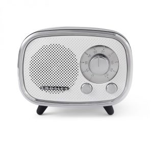 Crosley Rondo Bluetooth Speaker bianco, vista frontale