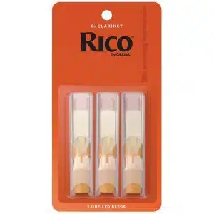 Anche DAddario Woodwinds Rico Bb Clarinet 3.5 3-Pack pour clarinette en Sib système Boehm