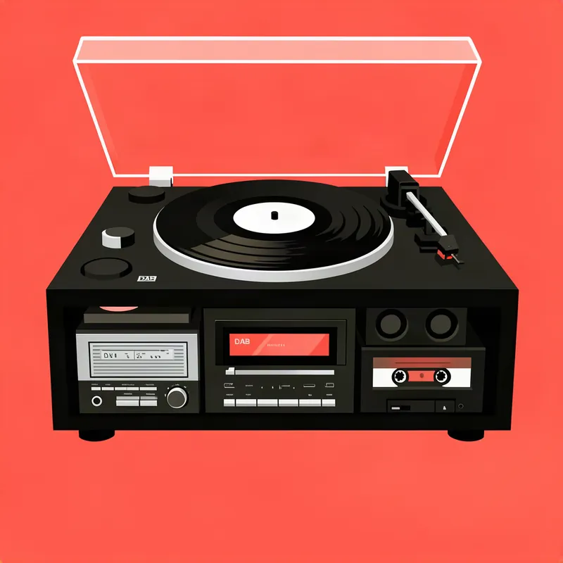 Platine vinyles Denver MRD-51 Radio DAB/FM 9 Platine vinyles Denver MRD-51 Radio DAB/FM – vue du produit
