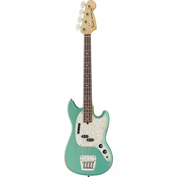 Home 65 Bajo eléctrico Fender JMJ Mustang Bass Road Worn en Daphne Blue