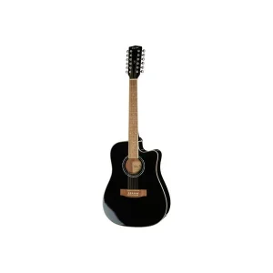 Guitarra de 12 cuerdas Harley Benton D-200CE-12BK