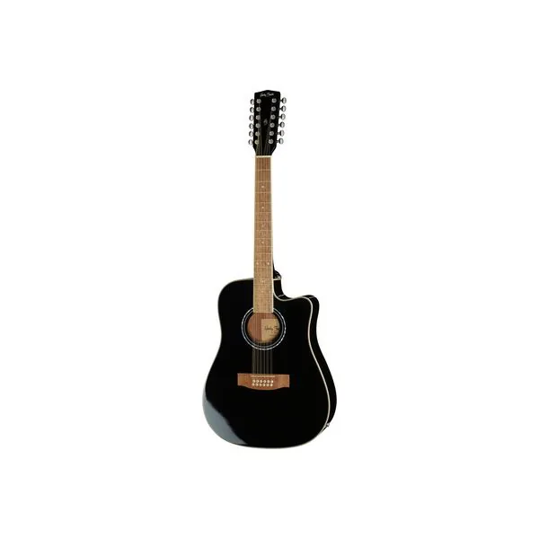 Guitarra de 12 cuerdas Harley Benton D-200CE-12BK