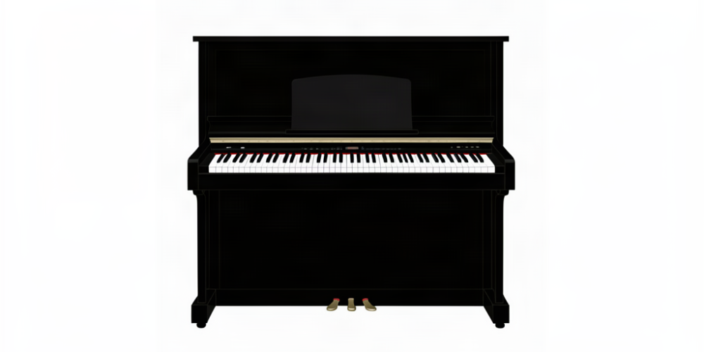 Los 10 mejores pianos de pared: piano digital de mueble ilustrado
