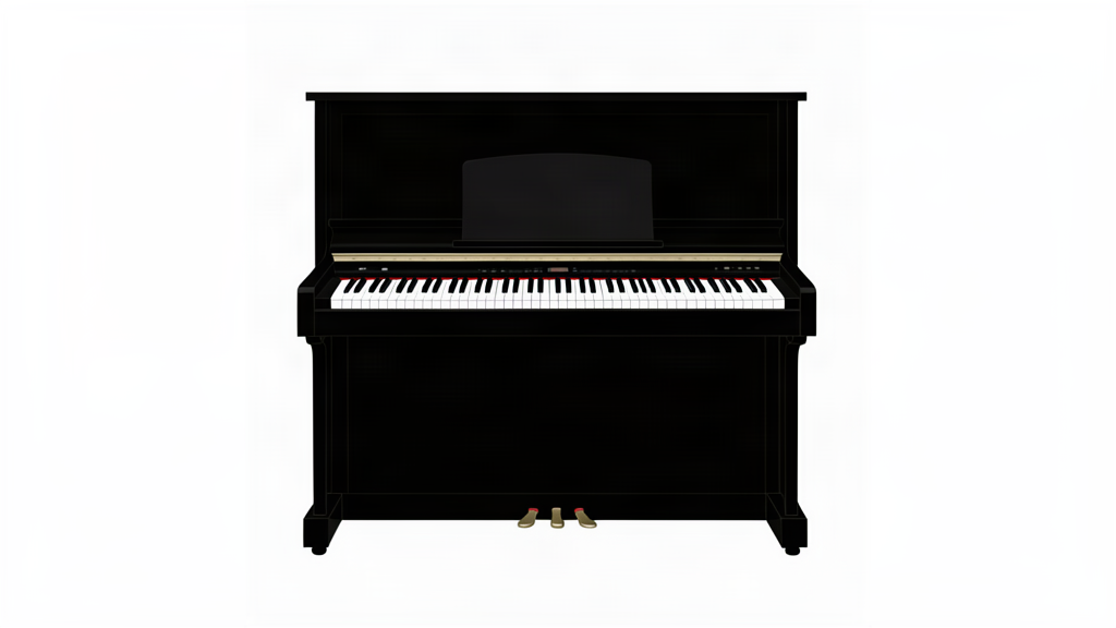 Los 10 mejores pianos de pared: piano digital de mueble ilustrado
