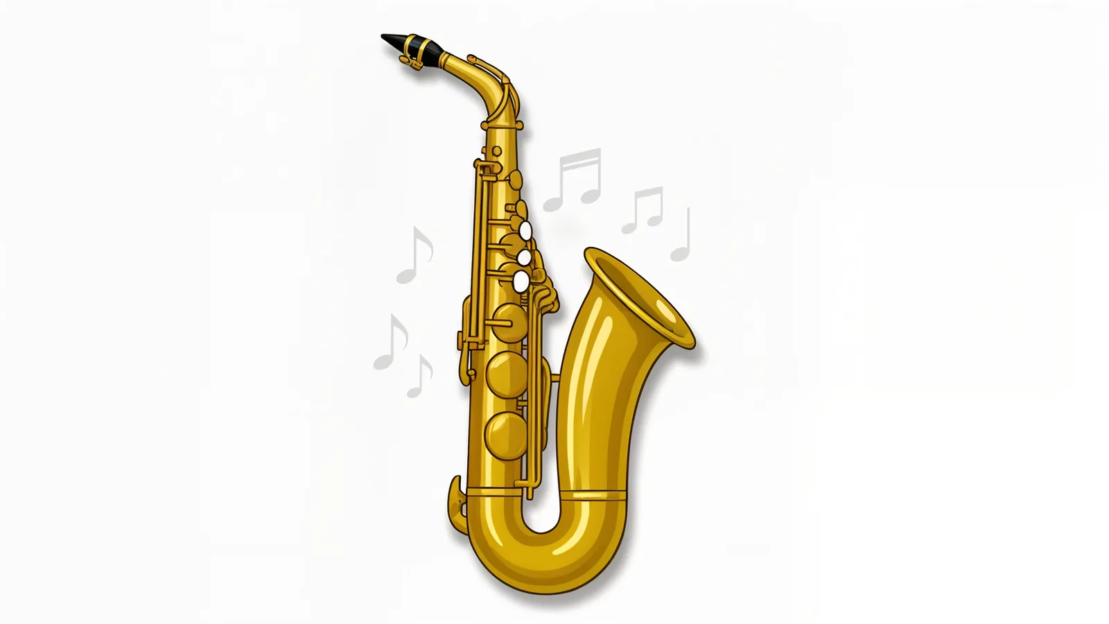 Saxophone baryton, instrument illustré pour le comparatif des meilleurs modèles