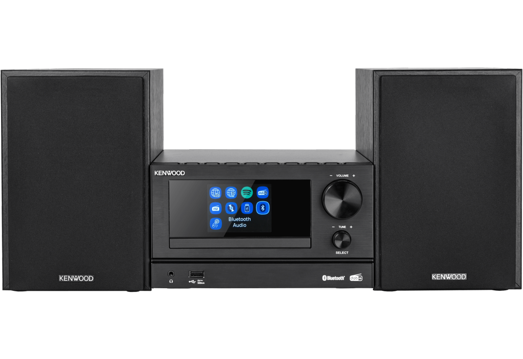 Kenwood M-7000S-B, sistema hi-fi compatto con due diffusori bookshelf