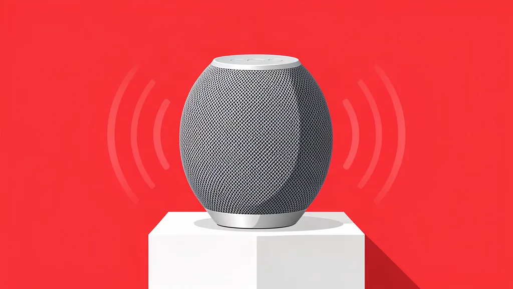 Home 31 Enceinte Bluetooth haut de gamme – illustration cyber minimaliste