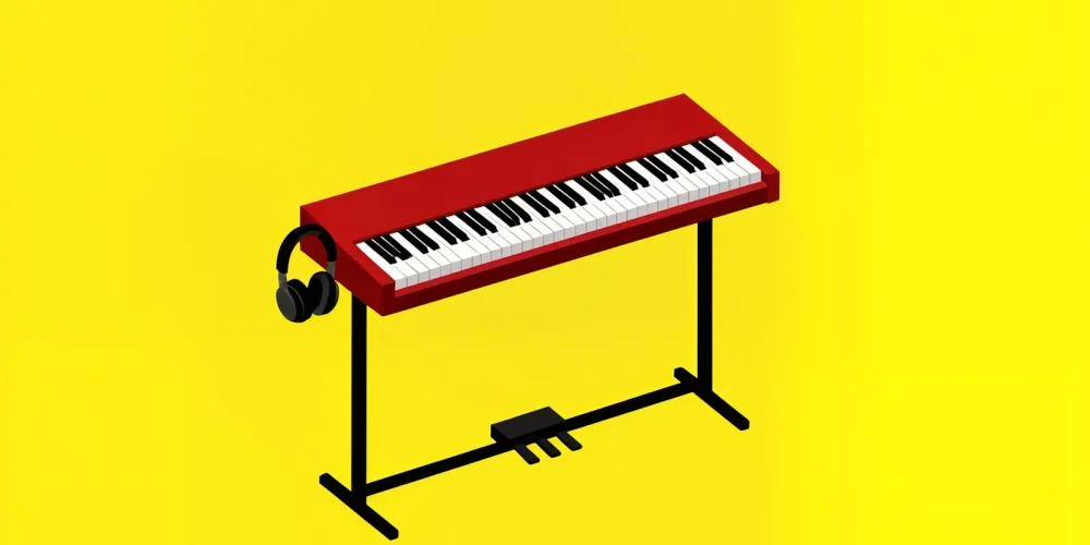 Los 10 mejores pianos digitales comparativa, piano digital con 88 teclas sobre soporte