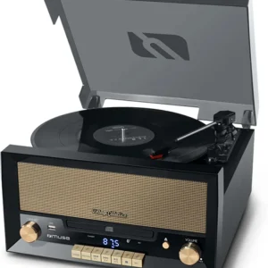 Giradischi MUSE MT-110B con CD, USB, AUX e Bluetooth