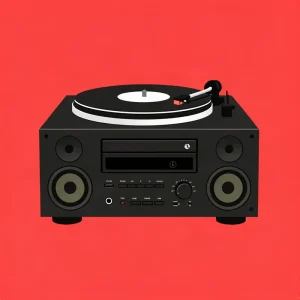 Chaîne hi-fi compacte Muse MT-110B avec platine vinyle, lecteur CD et radio FM