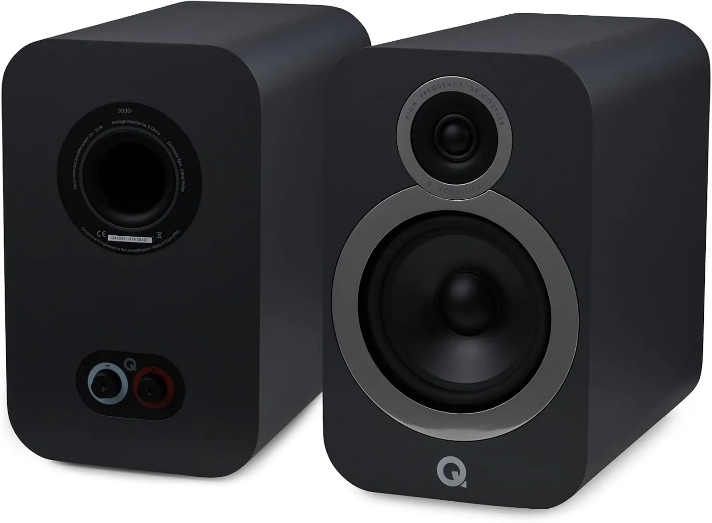 Home 48 Q Acoustics 3030i diffusori da scaffale passivi (coppia, grafite)