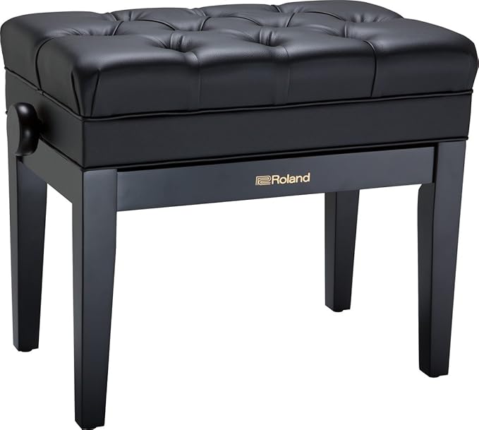 Roland RPB-500PE Banqueta de piano negra pulida con compartimento 6 Roland RPB-500PE Banqueta de piano negra pulida con compartimento – vista del producto