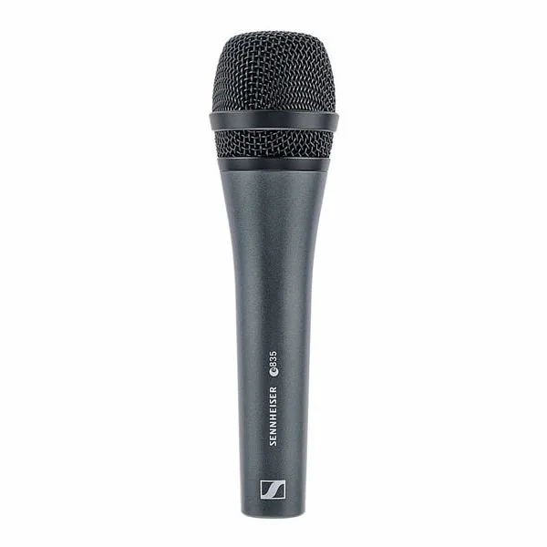 Home 51 Micrófono dinámico Sennheiser E835 cardioide para voz y palabra, en gris