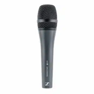 Micrófono dinámico Sennheiser E845 supercardioide para voz y viento, en gris