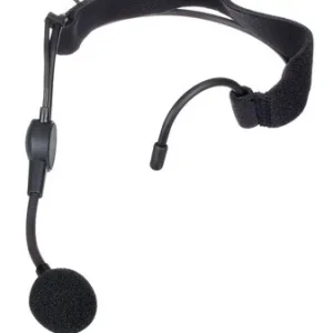 Micrófono de diadema de condensador Sennheiser ME3 cardioide para la serie Evolution Wireless, XSW y D1, en negro