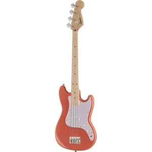 Bajo eléctrico Squier Sonic Bronco Tahitian Coral de escala corta en color coral