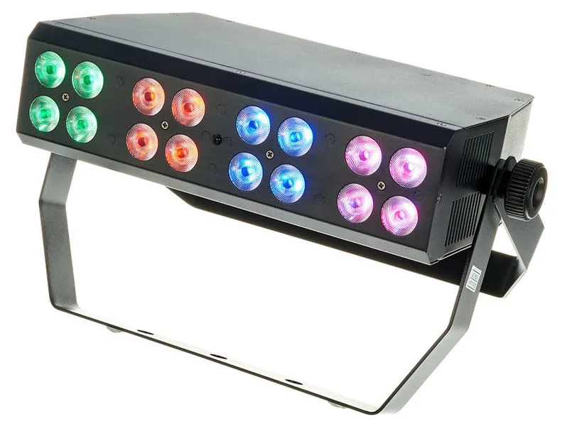 Home 48 Barra LED Stairville xBrick Quad 16x8W RGBW con 16 LEDs de 8 W en cuatro clústeres