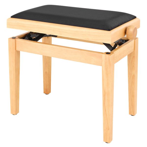 Home 64 Thomann KB-47OAKM, banqueta de piano de madera maciza con acabado roble mate