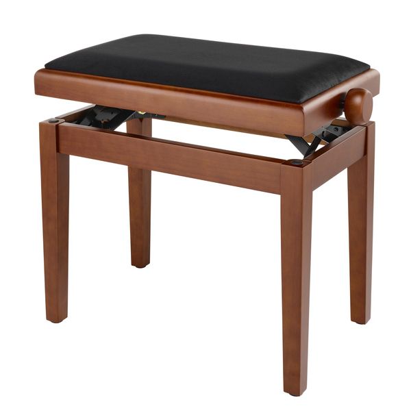 Home 63 Thomann KB-47WNM, banqueta de piano de madera maciza con acabado nogal mate
