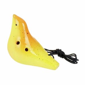 Thomann Ocarina 4H Bird Yellow-Orange, ocarina cerámica de cuatro agujeros