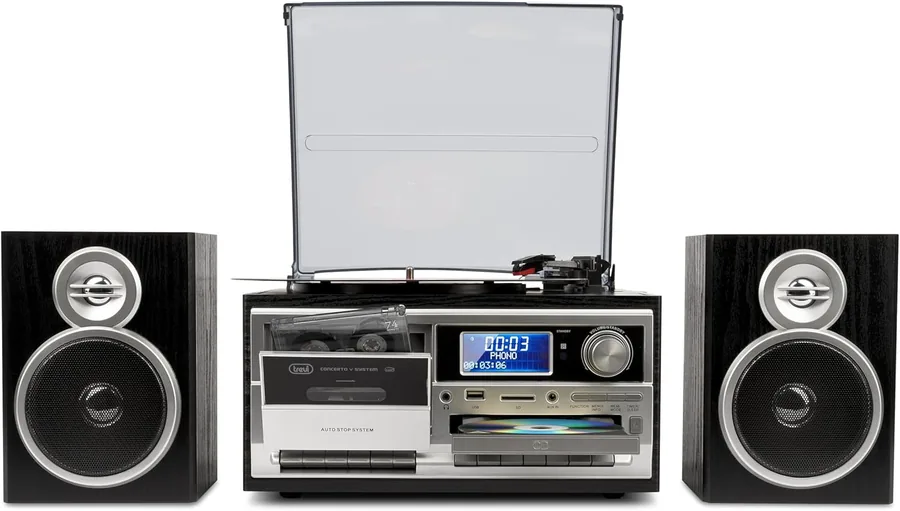 Home 68 Giradischi vintage Trevi TT 1072 DAB 25 W tutto-in-uno