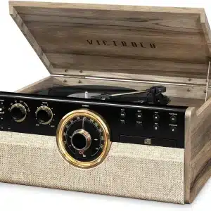 Centro multimediale Victrola The Empire 6-in-1 in noce