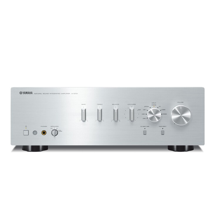 Yamaha A-S701 Argento vista frontale